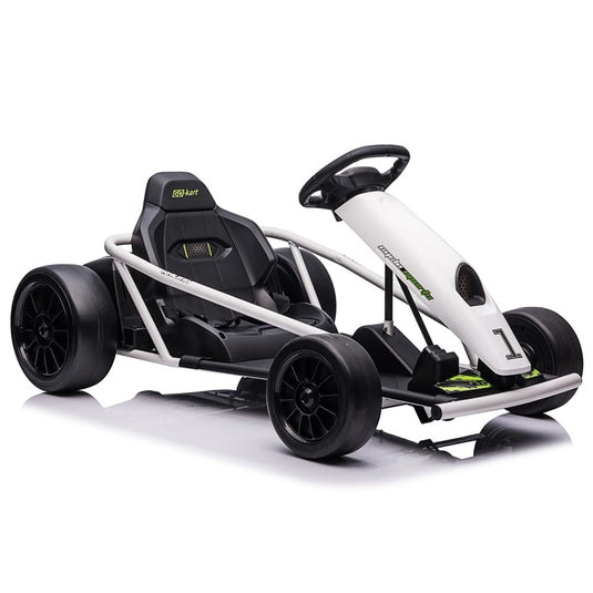 300W*2 Powerful Motors Go Kart for Kids 8-12 Years with Music and 175LBS Load Capacity