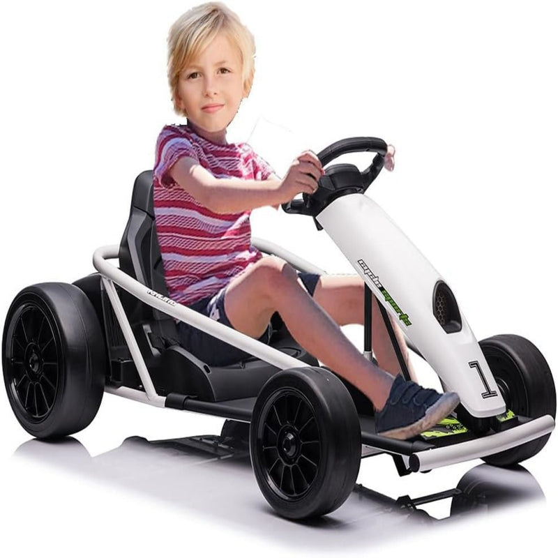 Load image into Gallery viewer, 300W*2 Powerful Motors Go Kart for Kids 8-12 Years with Music and 175LBS Load Capacity
