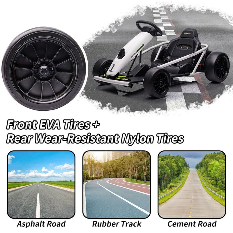 Load image into Gallery viewer, High-Speed Drifting Go Kart for Kids 8-12 Years - 24V Electric Ride-On with 8MPH Top Speed and Adjustable 14.3 Seat
