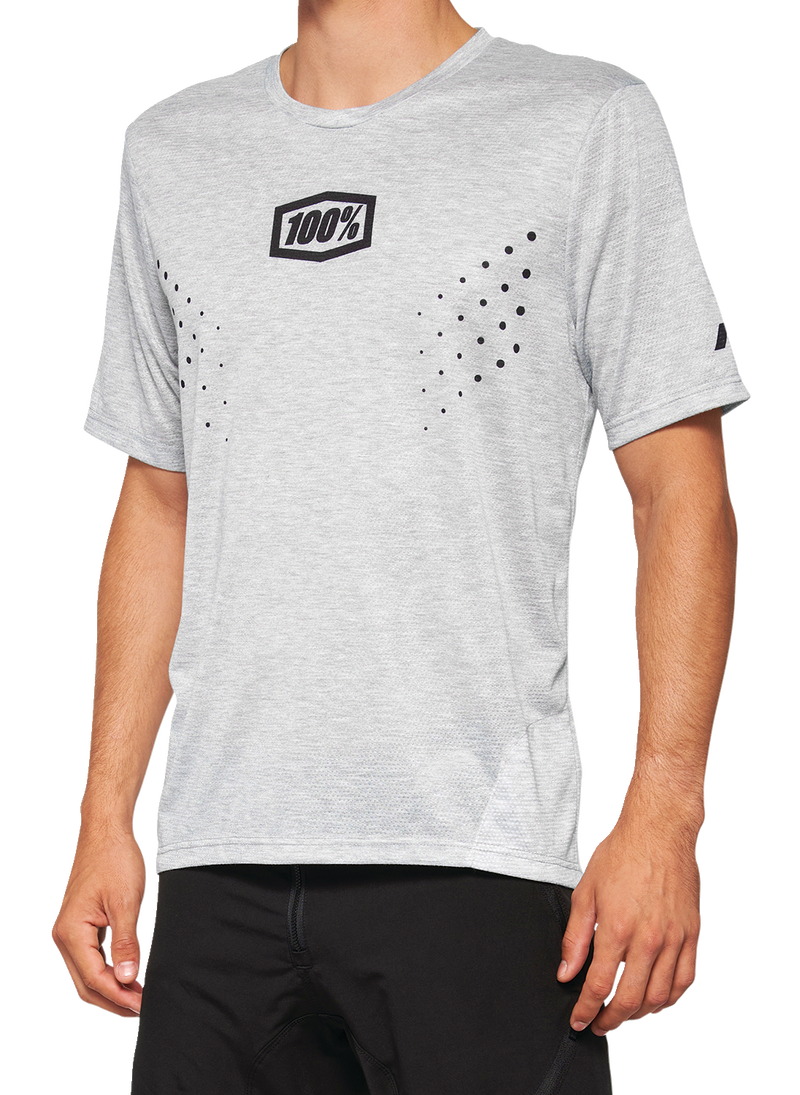 Load image into Gallery viewer, 100% Airmatic Mesh Jersey - Short-Sleeve - Gray - Large 40016-00007
