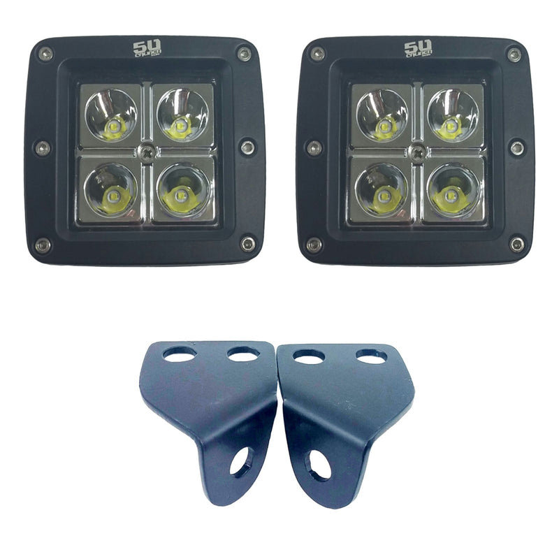 Load image into Gallery viewer, A-Pillar Pod Light Mount Brackets for Polaris RZR
