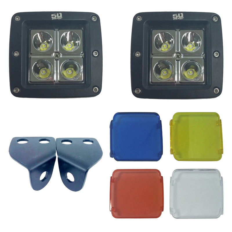 Load image into Gallery viewer, A-Pillar Pod Light Mount Brackets for Polaris RZR
