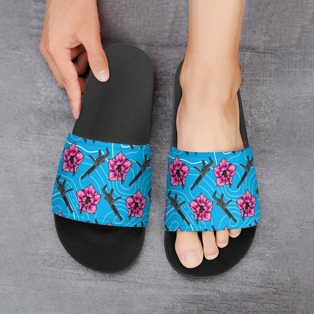 High Capacity Hibiscus Blue Slides