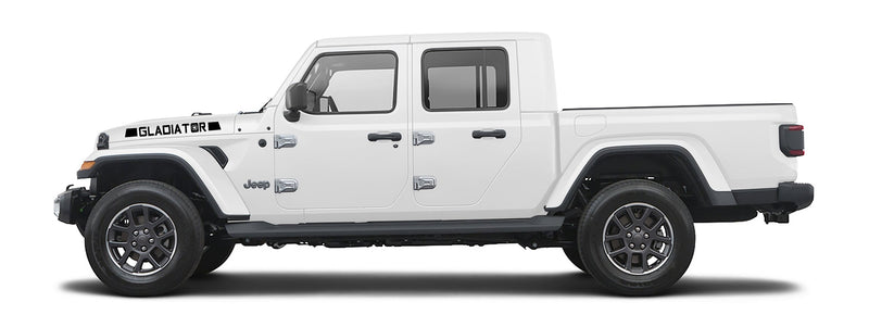 Load image into Gallery viewer, Fender &quot;Gladiator&quot; Star Side Lettering Decal for Jeep Gladiator (x2)
