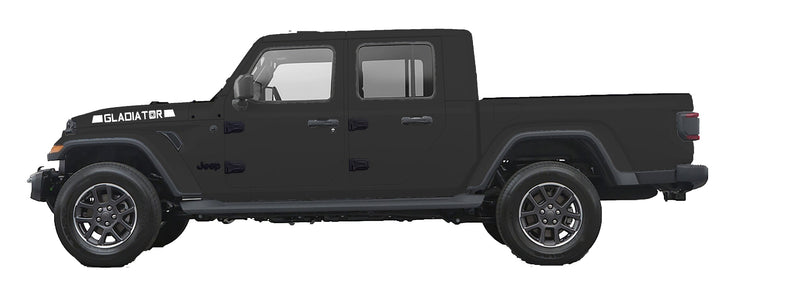 Load image into Gallery viewer, Fender &quot;Gladiator&quot; Star Side Lettering Decal for Jeep Gladiator (x2)
