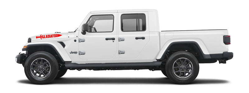 Load image into Gallery viewer, Fender &quot;Gladiator&quot; Sword Side Lettering Decal for Jeep Gladiator (x2)
