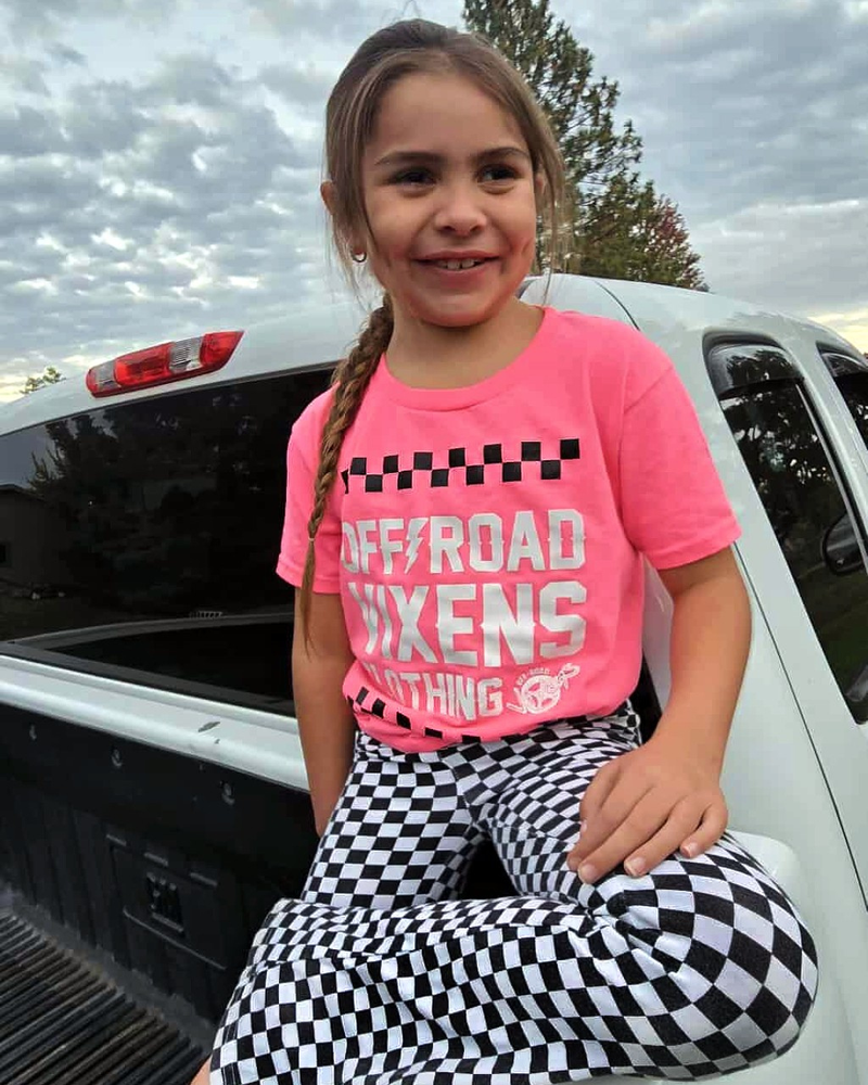 Load image into Gallery viewer, Youth Checked out Tee - Neon Pink
