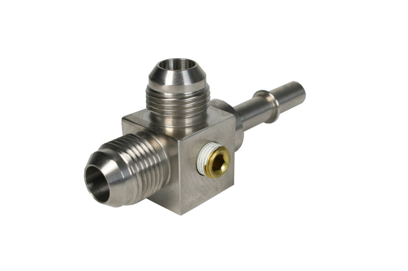 Load image into Gallery viewer, Aeromotive 3/8&#39;&#39; Male Quick Connect to (2) ORB-08 Male Flare T
