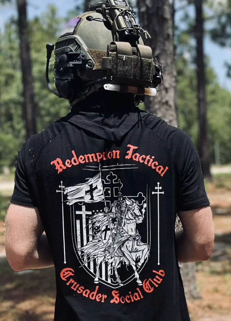 Load image into Gallery viewer, Redemption Tactical Crusader Social Club T-Shirt
