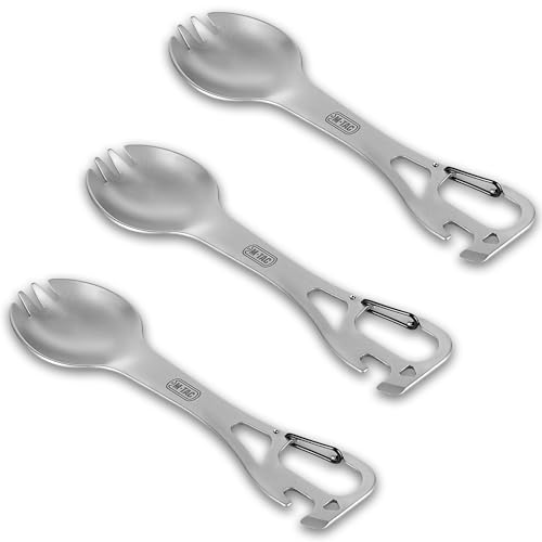 Load image into Gallery viewer, M-Tac Spork Cutlery set with a Carabiner (Set of 3)
