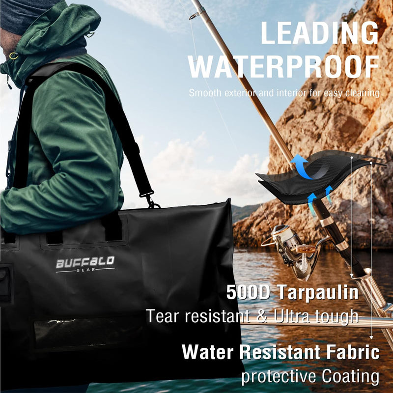 Load image into Gallery viewer, 32'' Waterproof Fish Bag With Aerator Pocket for Live Bait
