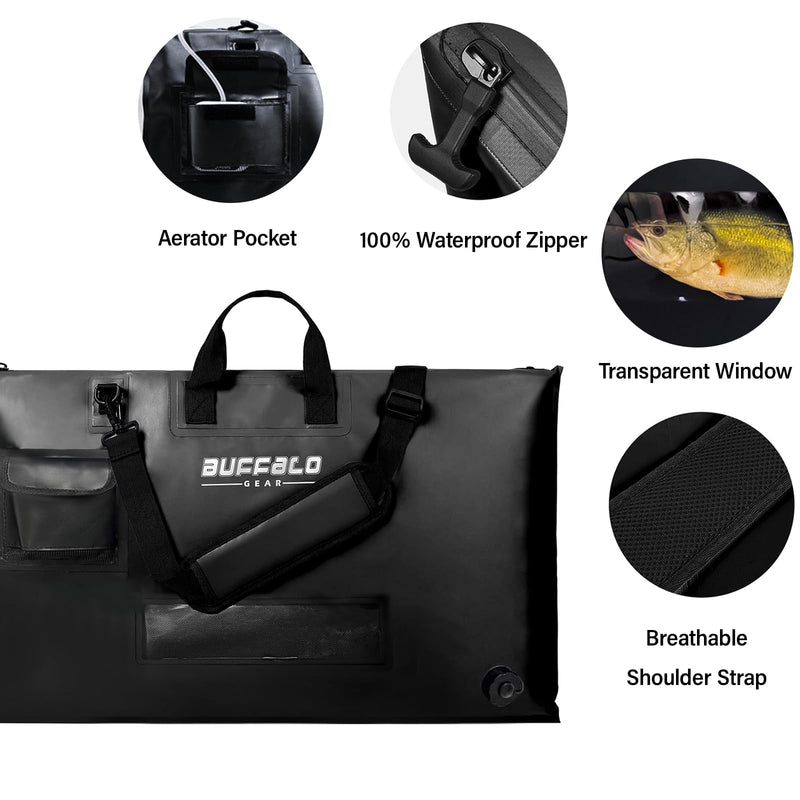 Load image into Gallery viewer, 32'' Waterproof Fish Bag With Aerator Pocket for Live Bait
