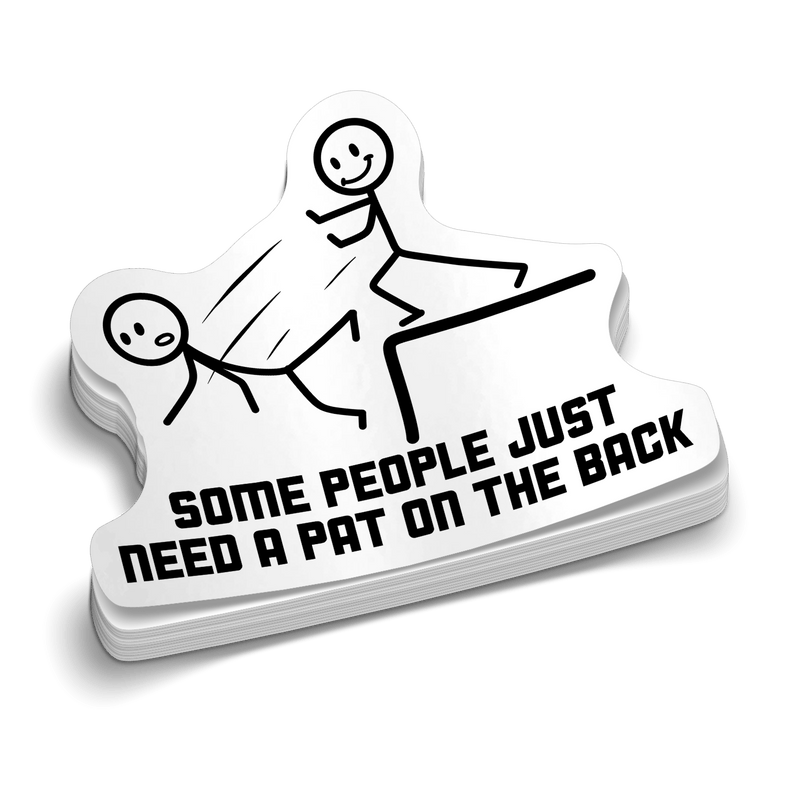 Load image into Gallery viewer, Pat On The Back -  Hard Hat Decal
