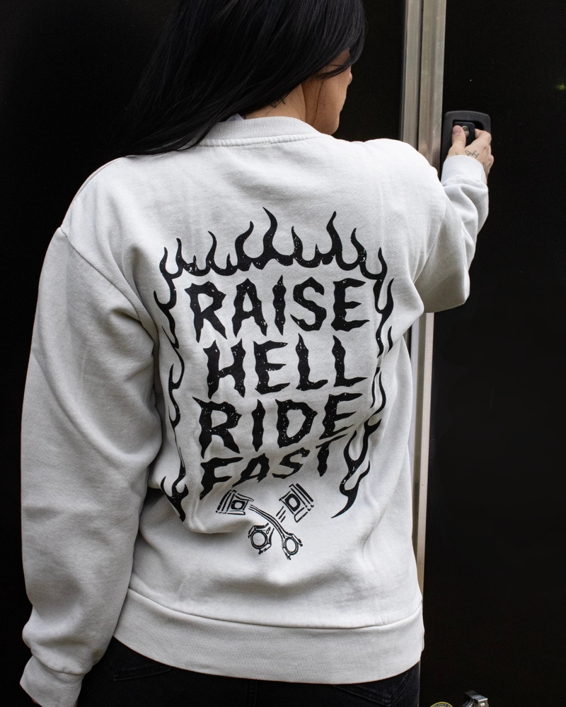 Load image into Gallery viewer, Raise Hell Heavyweight Crew Sweatshirt
