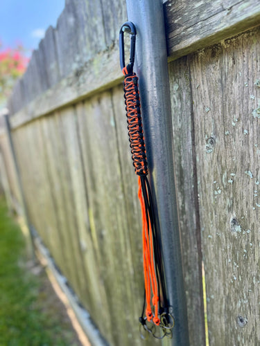 Custom Paracord Game Tote – Durable Duck Strap with Rings & Carabiner