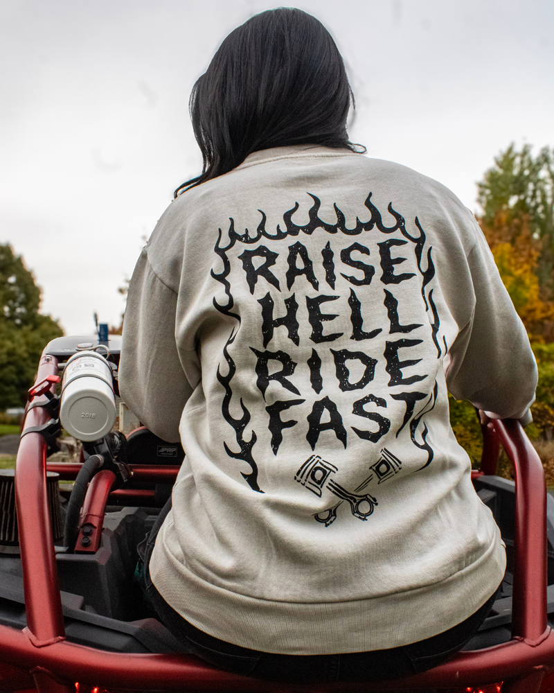 Load image into Gallery viewer, Raise Hell Heavyweight Crew Sweatshirt
