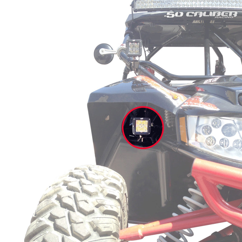 Load image into Gallery viewer, Fender well LED Pod Mount Brackets for Arctic Cat Wildcat
