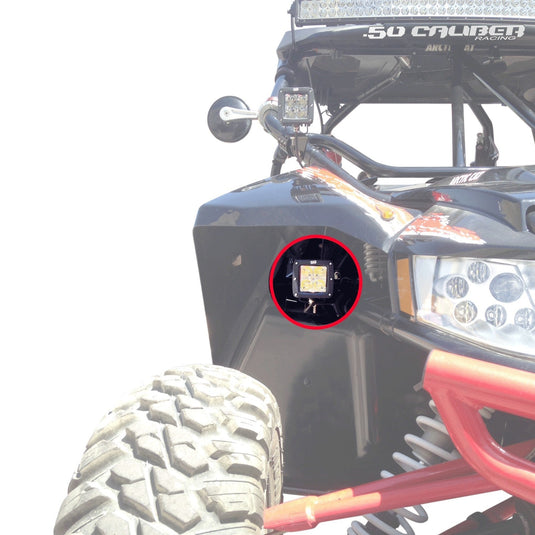 Fender well LED Pod Mount Brackets for Arctic Cat Wildcat