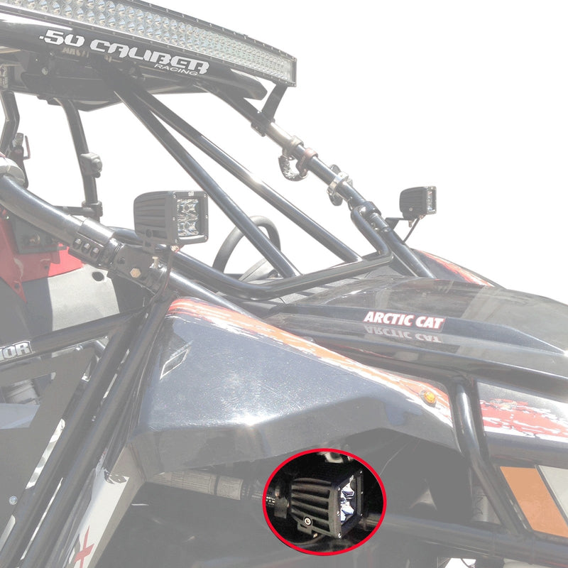 Load image into Gallery viewer, Fender well LED Pod Mount Brackets for Arctic Cat Wildcat
