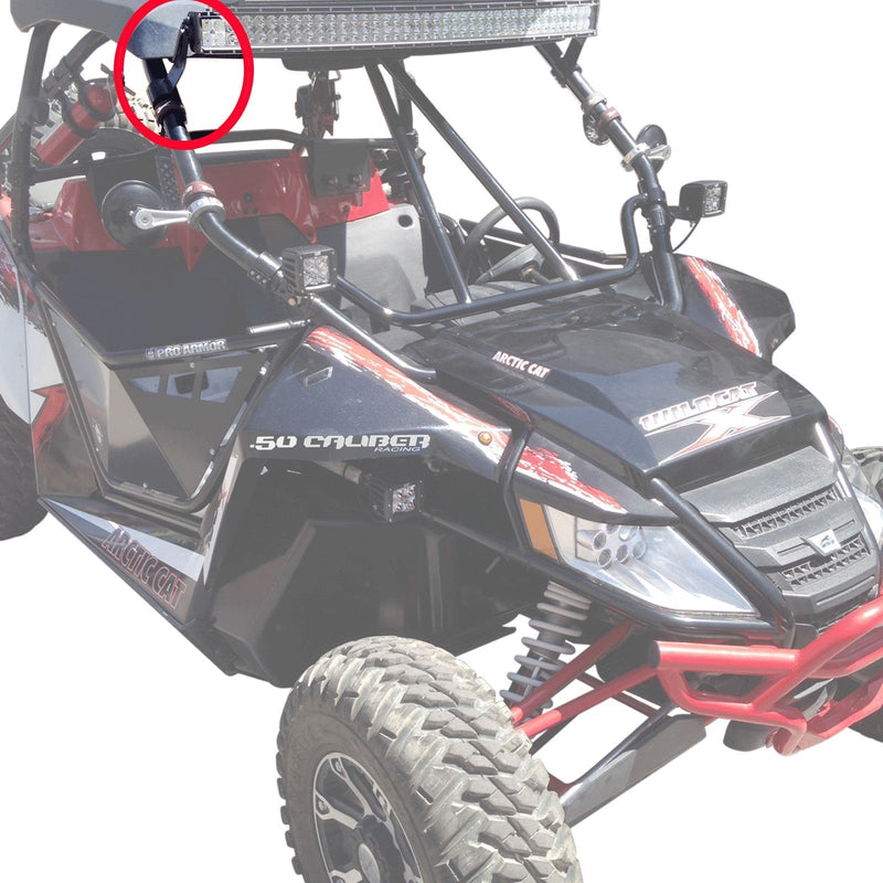 Load image into Gallery viewer, Arctic Cat Wildcat LED Light Bar Mounting Brackets for 40" led bar
