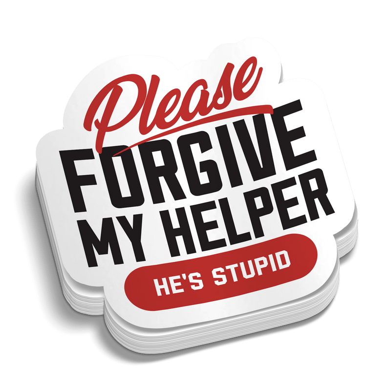 Load image into Gallery viewer, My Helper - Hard Hat Decal
