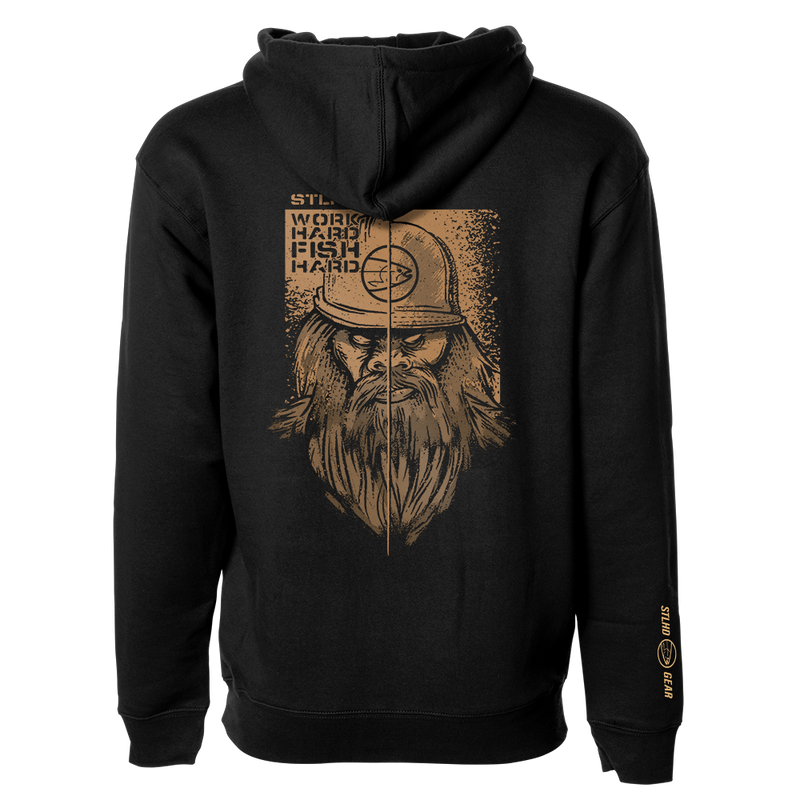Load image into Gallery viewer, STLHD Men’s Work Hard Fish Hard Premium Hoodie
