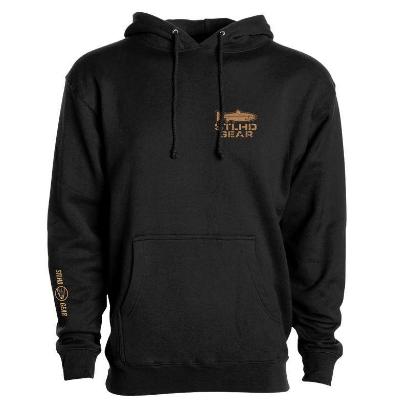 Load image into Gallery viewer, STLHD Men’s Work Hard Fish Hard Premium Hoodie
