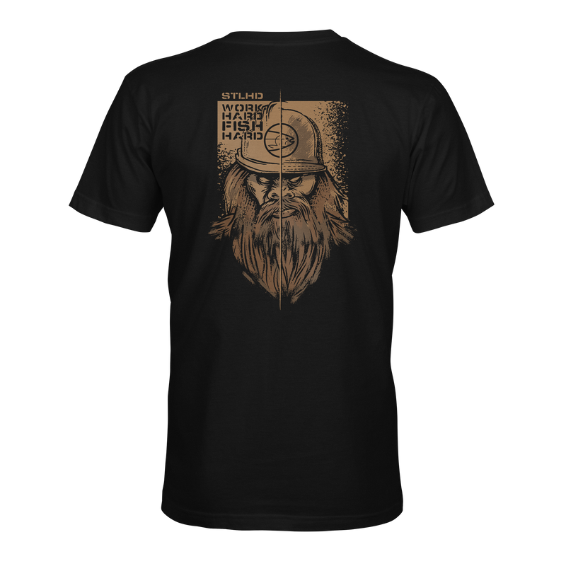 Load image into Gallery viewer, STLHD Men’s Work Hard Fish Hard T-Shirt
