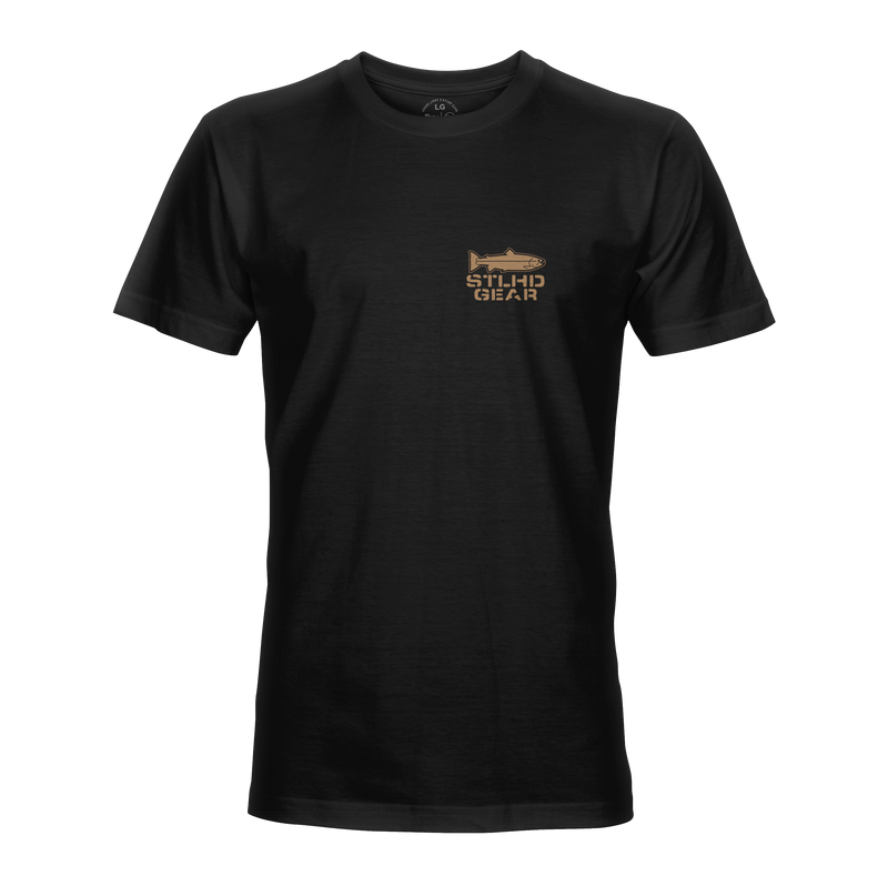 Load image into Gallery viewer, STLHD Men’s Work Hard Fish Hard T-Shirt
