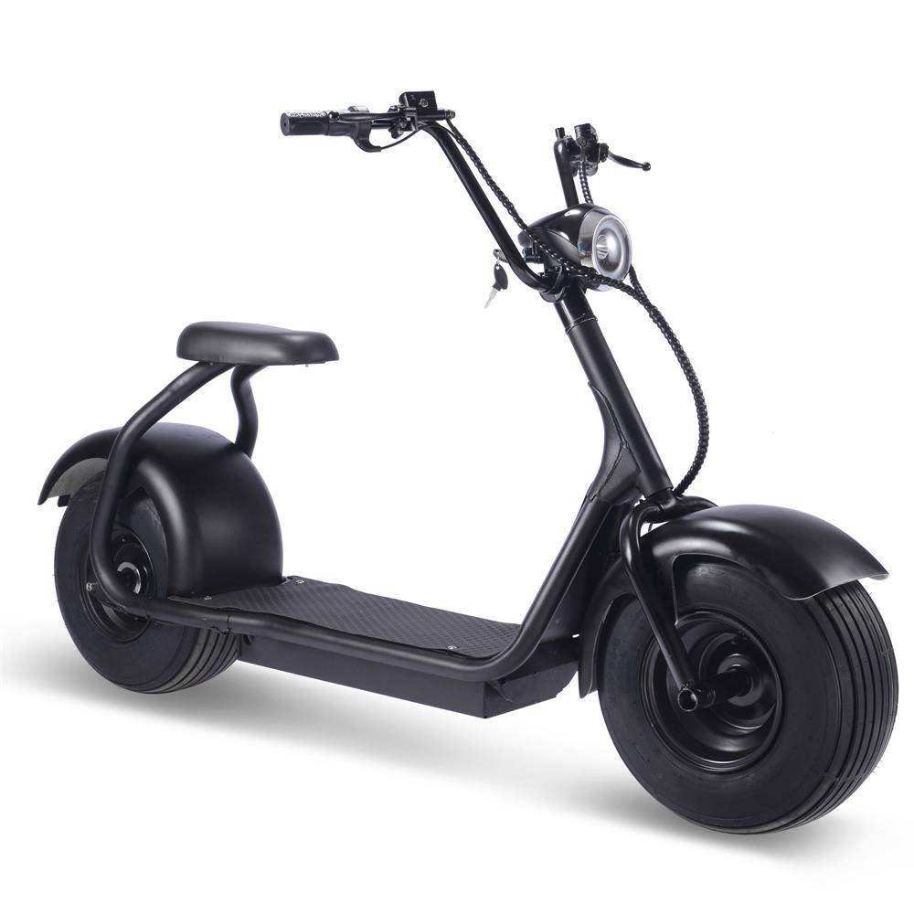Fat Tire 60v 18ah 2000w Lithium Electric Scooter Black - Skoutley Outdoors LLC