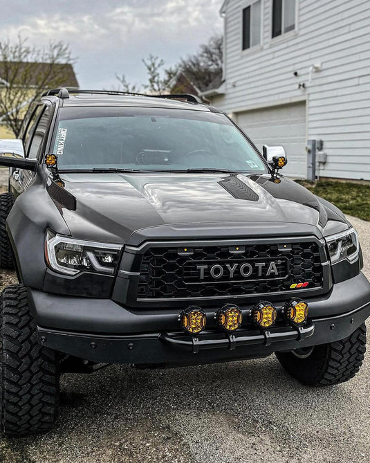 V-ULTRA Series LED Side Shooter Amber/White Pod Lights with Amber DRL