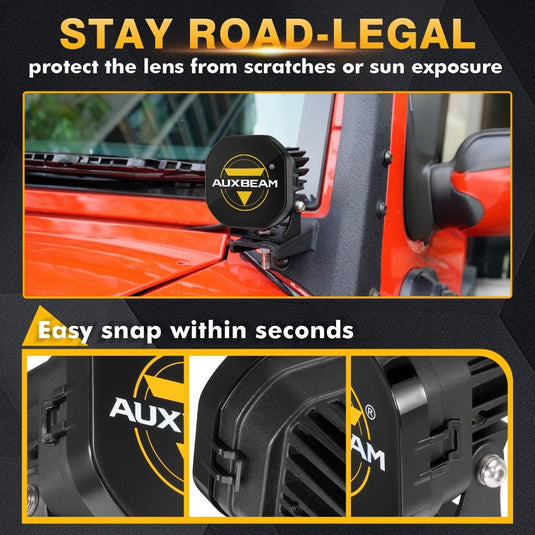 3 Inch LED Driving Light Black Cover Light Shield Cover