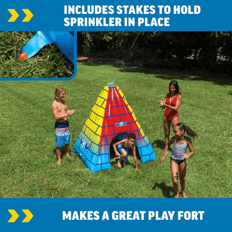 Load image into Gallery viewer, WOW Watersports 5.5ft Rainbow Pyramid Backyard Sprinkler
