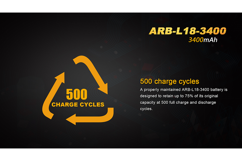 Load image into Gallery viewer, Fenix ARB-L18-3400mAh Rechargeable 18650 Battery
