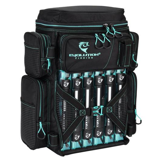 Drift Series 3600 Tackle Backpack with Rod Holders & QuikLatch Trays