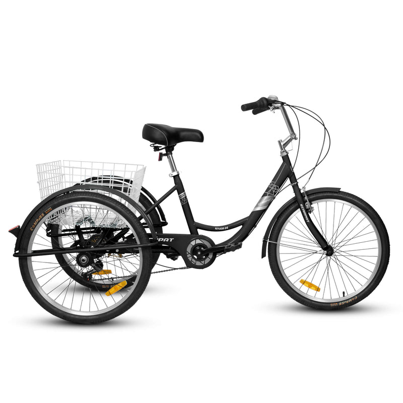 Load image into Gallery viewer, Ecarpat 24“ 7-Speed Adult Tricycle
