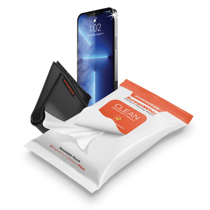 Load image into Gallery viewer, HyperGear ScreenWhiz Screen Cleaning Wipes and Cloth Kit
