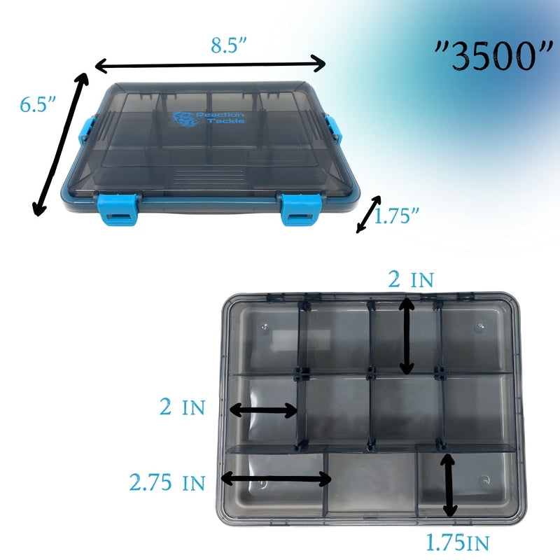 Load image into Gallery viewer, Reaction Tackle Standard Tackle Tray- Sturdy and Water Resistant with 4 Reliable Clips
