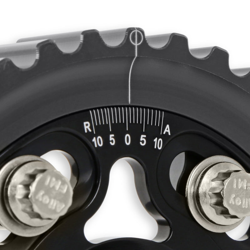 Load image into Gallery viewer, AEM Electronics Tru-Time Cam Gear Black 5-Bolt Honda D16Y7 &amp; D16Y8
