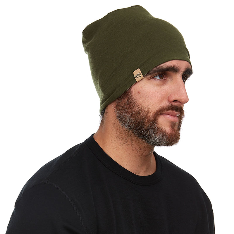 Load image into Gallery viewer, Microweight Reversible Wool Beanie - Woolverino
