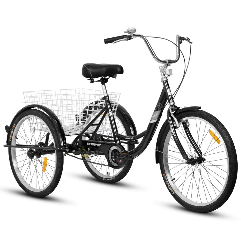 Load image into Gallery viewer, Ecarpat 24“ Single-Speed Adult Tricycle
