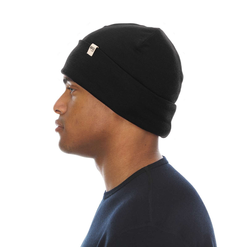 Load image into Gallery viewer, Lightweight Wool Cuff Beanie - 100% Merino Wool
