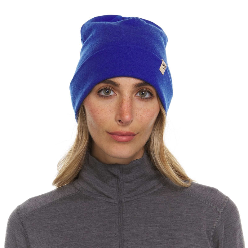 Load image into Gallery viewer, Lightweight Wool Cuff Beanie - 100% Merino Wool
