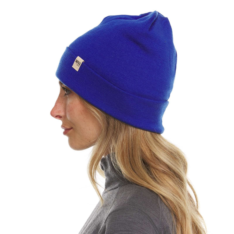 Load image into Gallery viewer, Lightweight Wool Cuff Beanie - 100% Merino Wool
