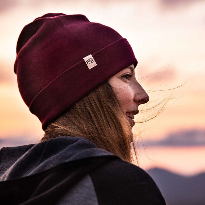 Load image into Gallery viewer, Lightweight Wool Cuff Beanie - 100% Merino Wool

