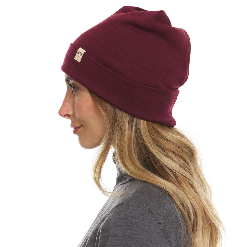Load image into Gallery viewer, Lightweight Wool Cuff Beanie - 100% Merino Wool
