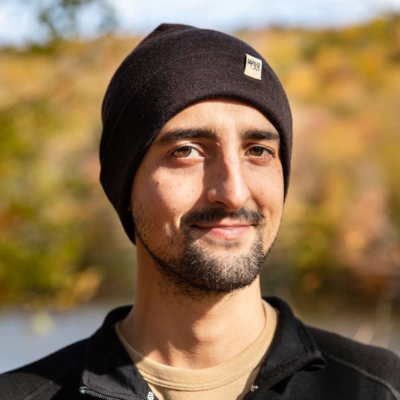Load image into Gallery viewer, Lightweight Wool Cuff Beanie - 100% Merino Wool
