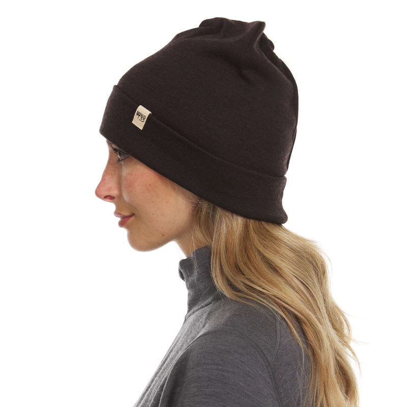 Load image into Gallery viewer, Lightweight Wool Cuff Beanie - 100% Merino Wool
