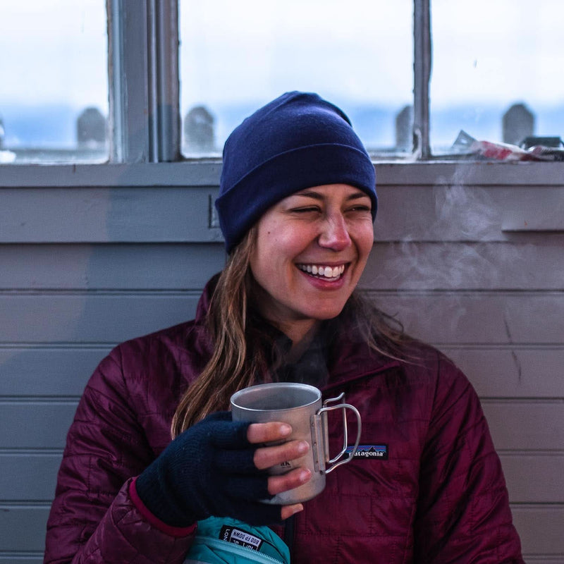 Load image into Gallery viewer, Lightweight Wool Cuff Beanie - 100% Merino Wool
