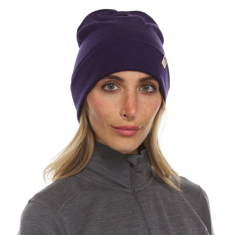 Load image into Gallery viewer, Lightweight Wool Cuff Beanie - 100% Merino Wool
